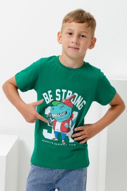 футболка детская с принтом 7444 - зеленый (Нл)
