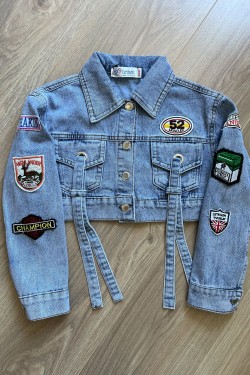 Куртка джинсовая 7633021 - голубой (Нл)