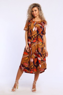 Платье 13244 - коричневый (Нл)