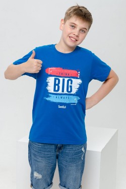 футболка детская с принтом 7446 - индиго (Нл)